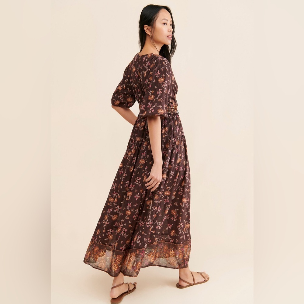 Free People Lysette Floral Maxi Dress Sz M - Picture 4 of 6